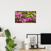 Tropisch Paarse Bougainvillea Floral Poster (Thuiskantoor)