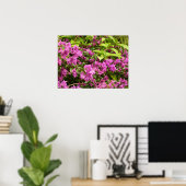 Tropisch Paarse Bougainvillea Floral Poster (Thuiskantoor)