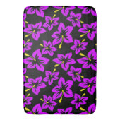 Tropisch Paarse Hawaiian Hibiscus Flowers Badmat (Voorkant Verticaal)
