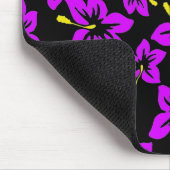 Tropisch Paarse Hawaiian Hibiscus Flowers Muismat (Hoek)