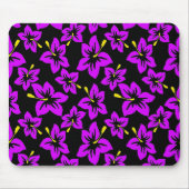 Tropisch Paarse Hawaiian Hibiscus Flowers Muismat (Voorkant)