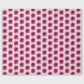 Tropisch Paarse MOD Orchidee Bloem Zomer Verjaarda Cadeaupapier (Vlak)