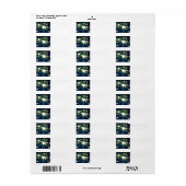 Tropisch pad etiket (Full Sheet)