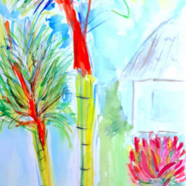 Tropisch palm Apron door Areiella & Lily Design Schort