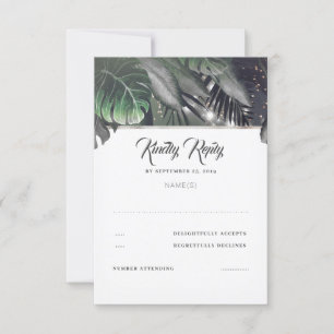 Tropisch Palm Beach Trouw RSVP Kaartje