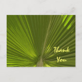 Tropisch palm bedankt briefkaart (Voorkant)