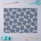 Tropisch palm blau grijs tissuepapier (Craft)