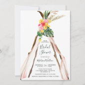 Tropisch Palm Boho Triangle Vrijgezellenfeest Kaart (Voorkant)