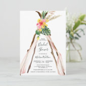 Tropisch Palm Boho Triangle Vrijgezellenfeest Kaart (Staand voorkant)