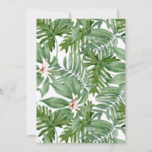 Tropisch Palm Boho Triangle Vrijgezellenfeest Kaart (Achterkant)