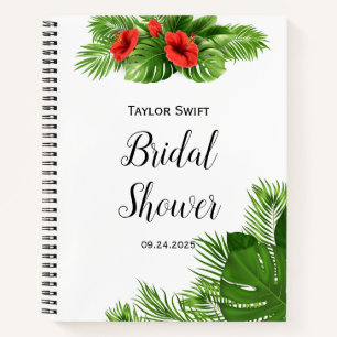 Tropisch Palm Bruiloft Feestcadeau Notitieboek