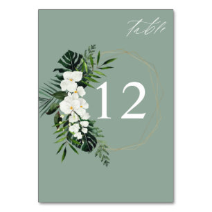 Tropisch palm en wit Florentietabel nummer -M Groe Kaart