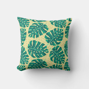 Tropisch Palm Groen Beige Kussen