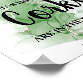 Tropisch palm hoeveel kurken Vrijgezellenfeest gam Poster (Hoek)