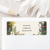 Tropisch Palm Huwelijks Retouradres Label (Insitu)