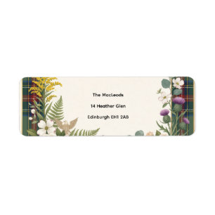 Tropisch Palm Huwelijks Retouradres Label