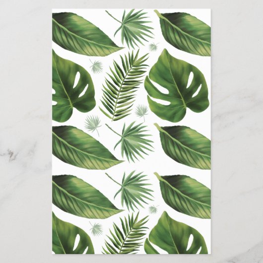 Tropisch palm Ken je het spel van de Bride Shower? Flyer (Achterkant)