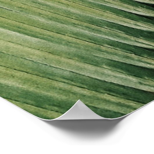 Tropisch palm laat Greenery Wedding Seding Chart a Poster (Hoek)