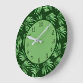 Tropisch palm laat groene olieventin grote klok (Hoek)