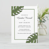 Tropisch palm laat seksespecifieke partij zien kaart (Staand voorkant)