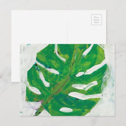 Tropisch | Palm Leaf Briefkaart (Voorkant / Achterkant)