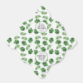 Tropisch palm Leaf Destination Weddenschap Bedankt Bedankdoosjes (Uitgevouwen)