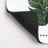 Tropisch palm Leaf Letter R Monogram Gepersonalise Muismat (Hoek)