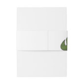 Tropisch palm Leaf Modern Wedding Uitnodigingen Wikkel (Achterkant Voorbeeld)