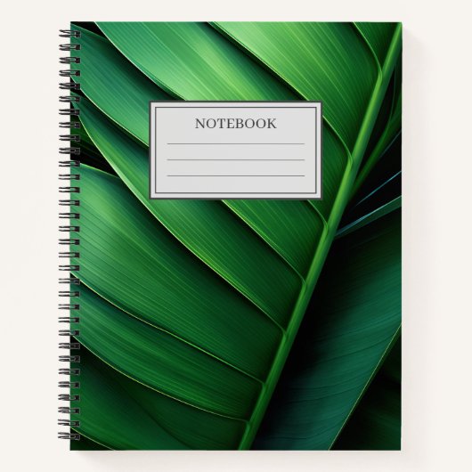 Tropisch palm Leaf Notitieboek (Voorkant)