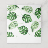Tropisch palm Leaf Plaatskaartje (Buitenkant ongevouwen)