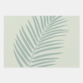 Tropisch palm Leaf Sage Green Inpakpapier Vel (Voorkant 2)