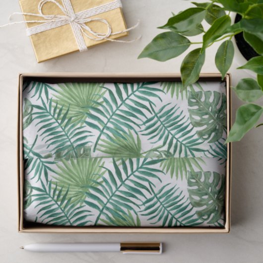 Tropisch palm Leaf Tissuepapier (Geschenk)