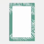 Tropisch palm Leaf Verdant Green en White Post-it® Notes (Voorkant)