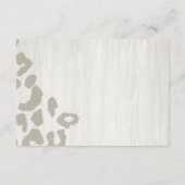 Tropisch palm Leaf Wedding RSVP Informatiekaartje (Achterkant)