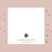 Tropisch palm Leaf Wedding Servet