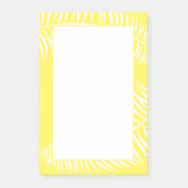 Tropisch palm Leaf Yellow White Post-it® Notes (Voorkant)