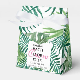 Tropisch palm Leaves Bachelorette Hangover Kit Bedankdoosjes