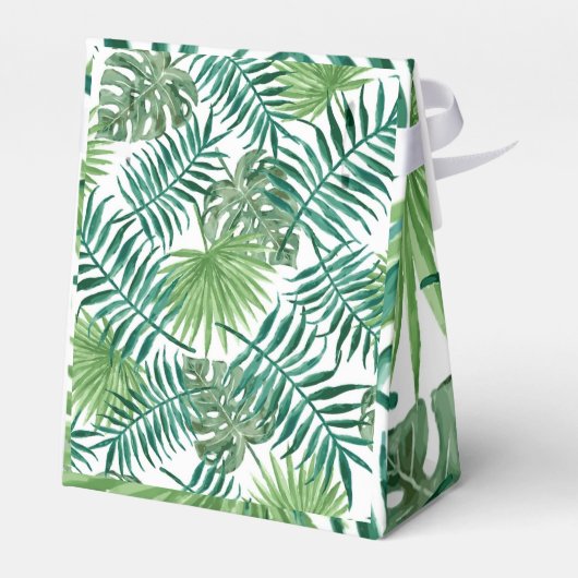 Tropisch palm Leaves Bachelorette Hangover Kit Bedankdoosjes (Achterkant)
