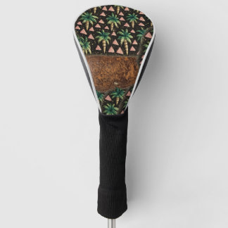 Tropisch Palm & Leren Portemonnee Patroon iPhone 1 Golfheadcover