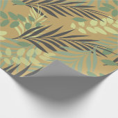 Tropisch palm modern patroon cadeaupapier (Hoek)