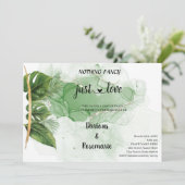 Tropisch palm niets Fancy gewoon van liefdesontwik Kaart (Staand voorkant)