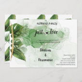 Tropisch palm niets Fancy gewoon van liefdesontwik Kaart (Voorkant / Achterkant)