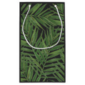 Tropisch palm Night Sky Modern Initialen Weddensch Klein Cadeauzakje (Achterkant)