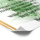 Tropisch Palm Ring Jacht Bruidsfeest Spel Bord Poster (Hoek)