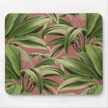  tropisch palm Roos botanische Waterverf