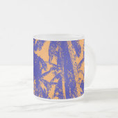 Tropisch palm Trees Silhouette Design Matglas Koffiemok (Voorkant rechts)