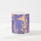 Tropisch palm Trees Silhouette Design Matglas Koffiemok (Center)