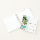 Tropisch palm Trees Wedding Guest Book Notitieboek (Binnen)