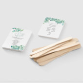 Tropisch palm vertrekt Waterverf bruiloft Handwaaier (Niet-gemonteerd)