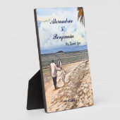 Tropisch palm voor bruinbruidbruinbruidjes voor br fotoplaat (Zijkant)